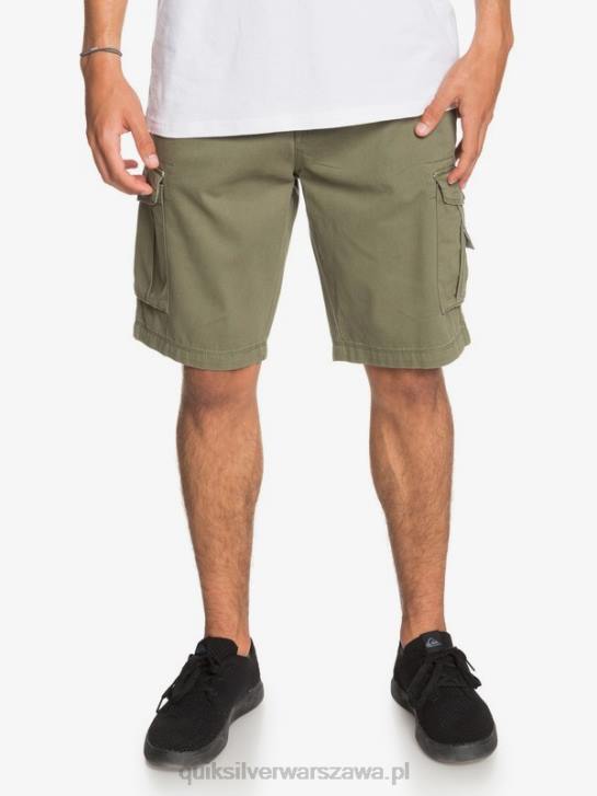 mężczyźni Quiksilver kluczowe szorty bojówki Battle 21 4DBV1523 czterolistna koniczyna