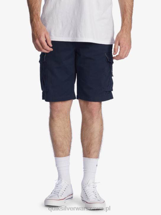 mężczyźni Quiksilver kluczowe szorty bojówki Battle 21 4DBV1524 granatowa marynarka