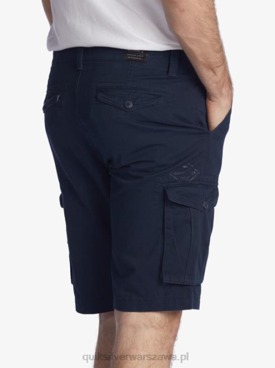 mężczyźni Quiksilver kluczowe szorty bojówki Battle 21 4DBV1524 granatowa marynarka