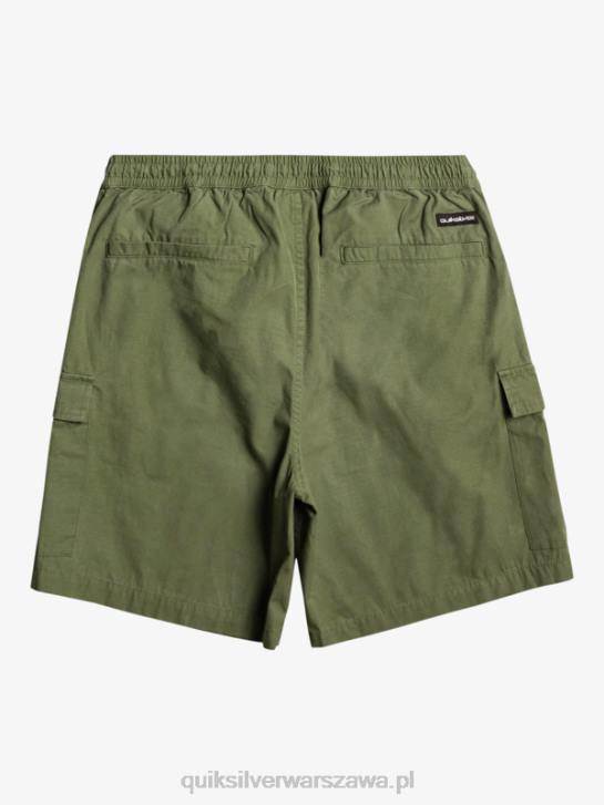 mężczyźni Quiksilver szorty cargo taxer z elastyczną talią 19 4DBV1010 czterolistna koniczyna
