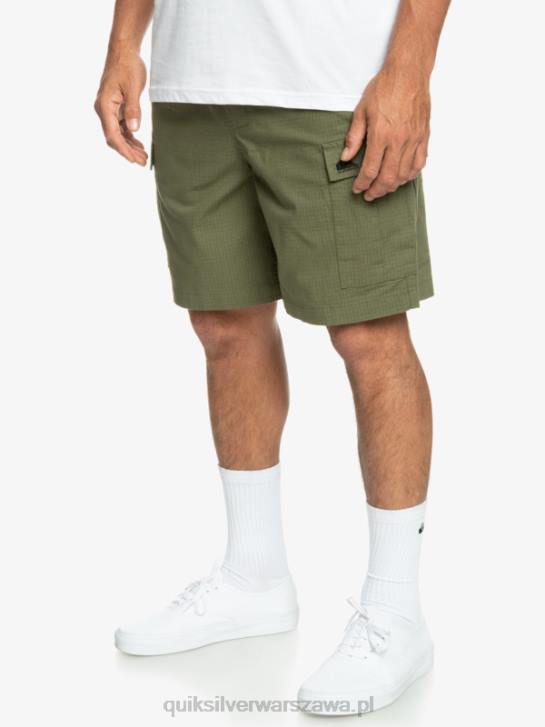 mężczyźni Quiksilver szorty cargo taxer z elastyczną talią 19 4DBV1010 czterolistna koniczyna