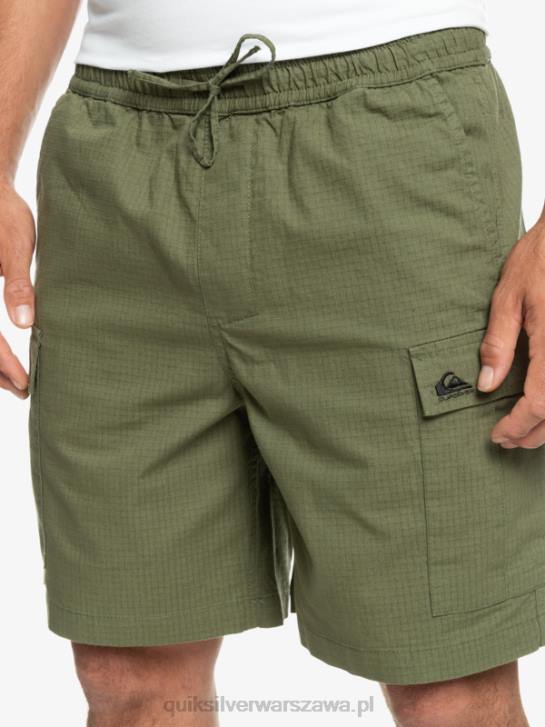 mężczyźni Quiksilver szorty cargo taxer z elastyczną talią 19 4DBV1010 czterolistna koniczyna