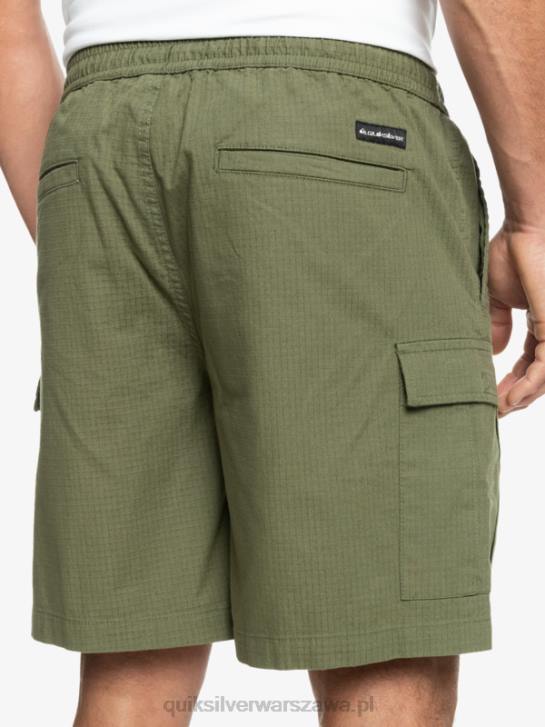 mężczyźni Quiksilver szorty cargo taxer z elastyczną talią 19 4DBV1010 czterolistna koniczyna