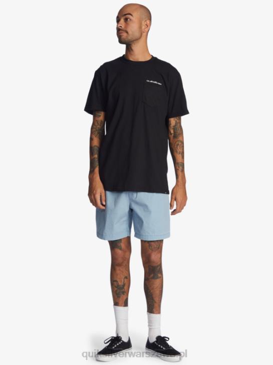 mężczyźni Quiksilver szorty z elastyczną talią Taxer 17 4DBV1379 wyblakły dżins