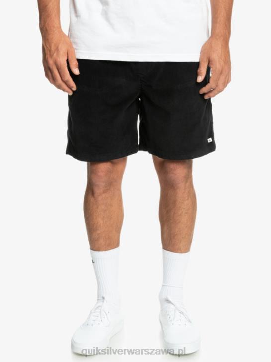 mężczyźni Quiksilver szorty ze sztruksu 4DBV360 czarny