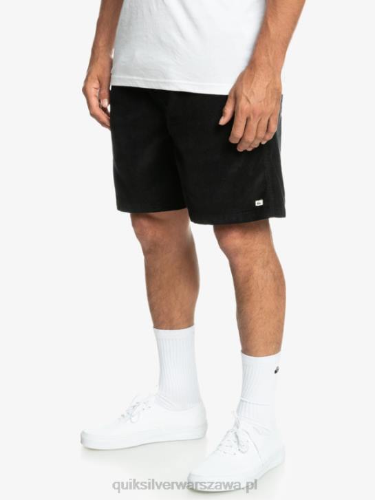 mężczyźni Quiksilver szorty ze sztruksu 4DBV360 czarny