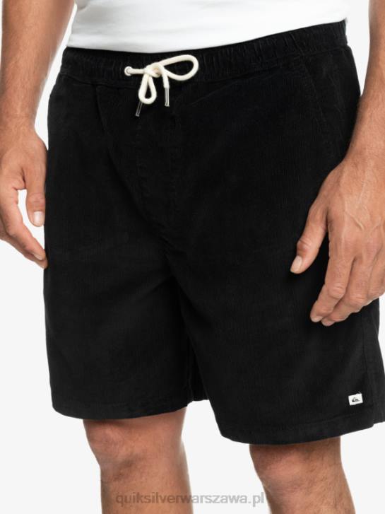 mężczyźni Quiksilver szorty ze sztruksu 4DBV360 czarny