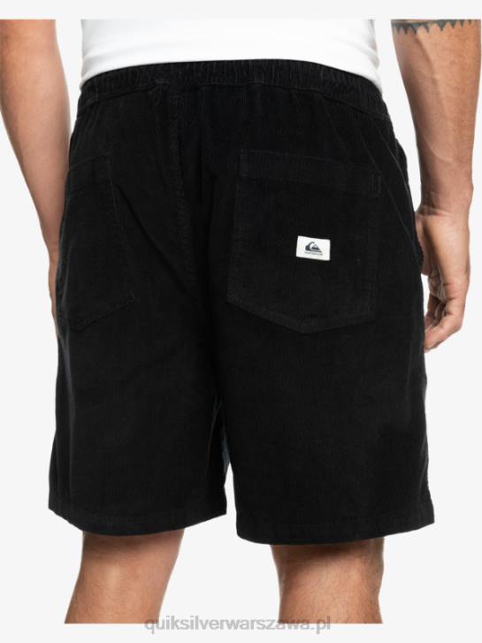 mężczyźni Quiksilver szorty ze sztruksu 4DBV360 czarny