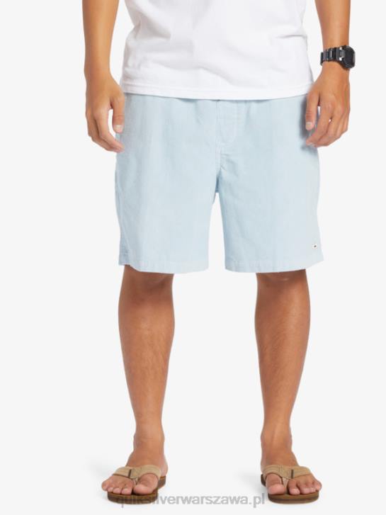 mężczyźni Quiksilver szorty ze sztruksu 4DBV361 niebiański błękit
