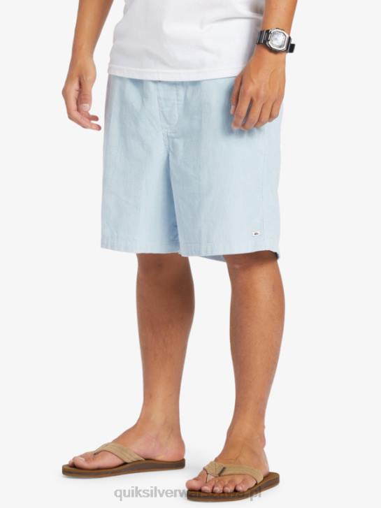 mężczyźni Quiksilver szorty ze sztruksu 4DBV361 niebiański błękit