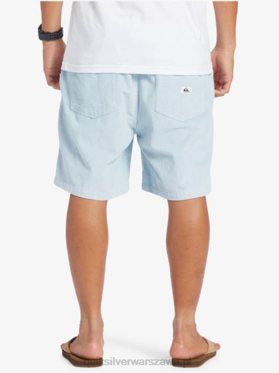 mężczyźni Quiksilver szorty ze sztruksu 4DBV361 niebiański błękit
