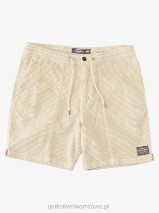 mężczyźni Quiksilver sztruksowe szorty Waterman 4DBV873 brązowy ryż