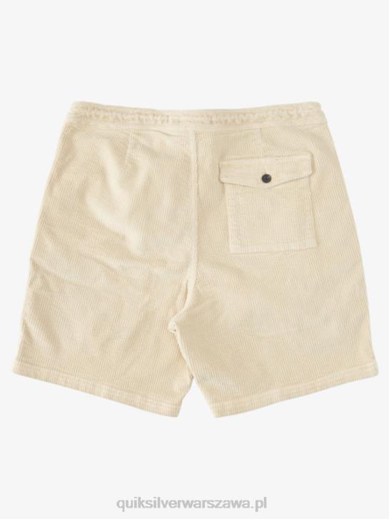 mężczyźni Quiksilver sztruksowe szorty Waterman 4DBV873 brązowy ryż