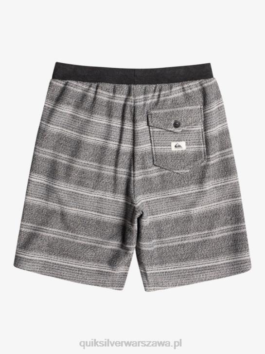mężczyźni Quiksilver świetne spodenki dresowe Otway 4DBV329 czarny pasek