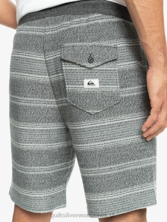 mężczyźni Quiksilver świetne spodenki dresowe Otway 4DBV329 czarny pasek