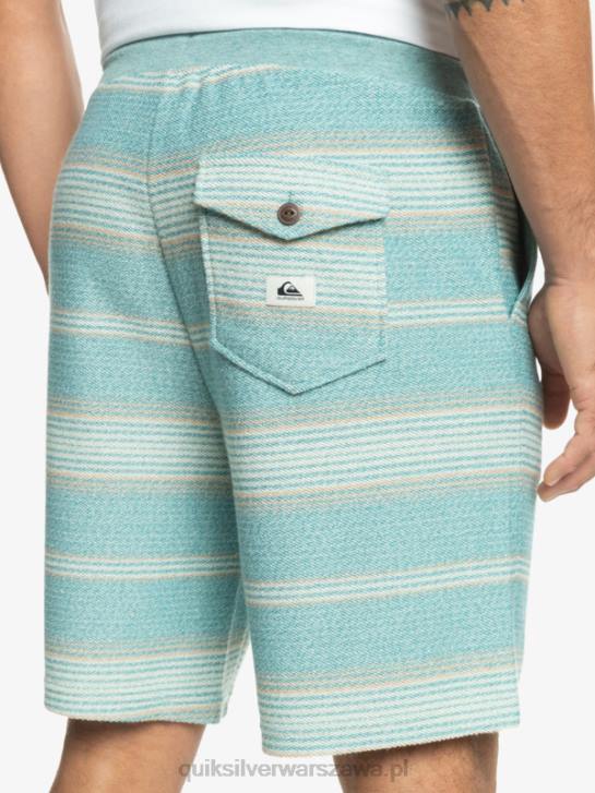 mężczyźni Quiksilver świetne spodenki dresowe Otway 4DBV331 bretoński niebieski pasek otway