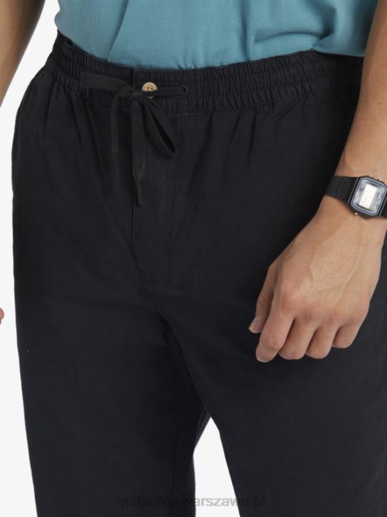 mężczyźni Quiksilver Waterman po spodniach surfingowych 4DBV791 czarny