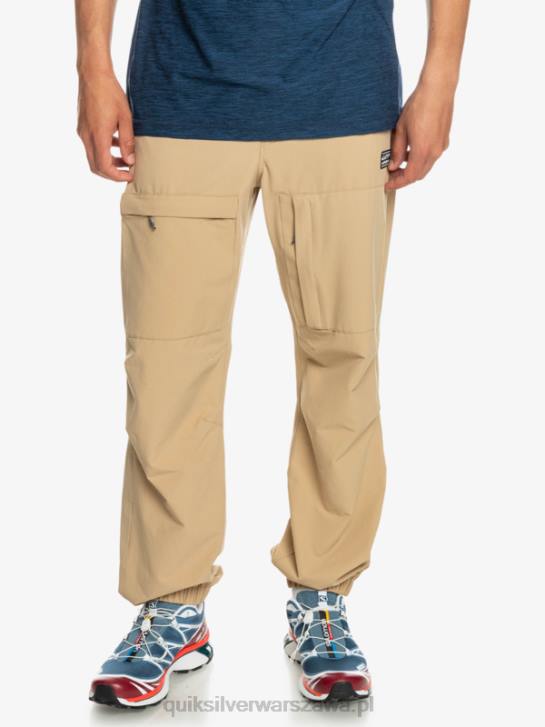 mężczyźni Quiksilver spodnie cargo z dna morskiego 4DBV1846 tanina