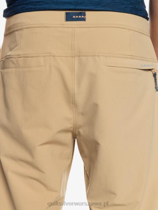 mężczyźni Quiksilver spodnie cargo z dna morskiego 4DBV1846 tanina