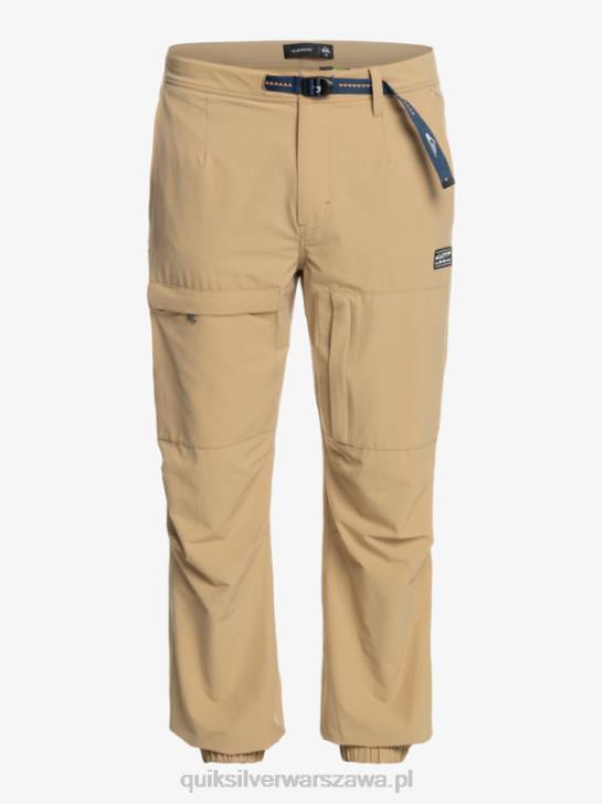 mężczyźni Quiksilver spodnie cargo z dna morskiego 4DBV1846 tanina