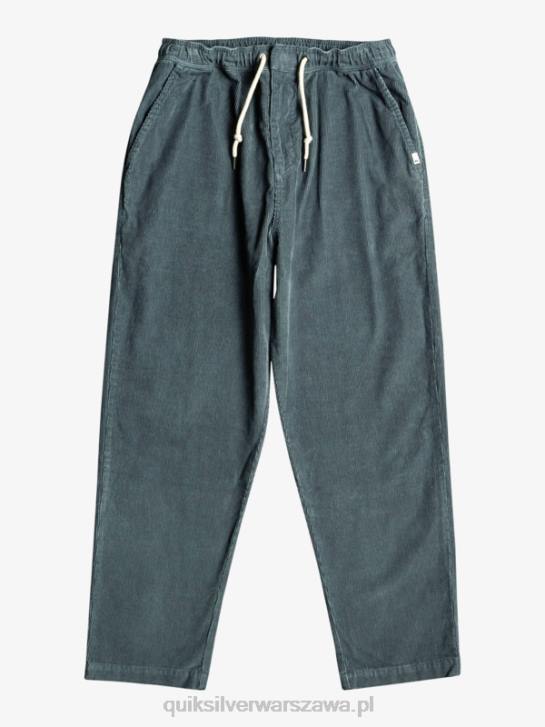 mężczyźni Quiksilver sztruksowe spodnie typu cruiser typu beach cruiser 4DBV921 ciemny łupek