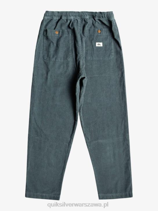 mężczyźni Quiksilver sztruksowe spodnie typu cruiser typu beach cruiser 4DBV921 ciemny łupek