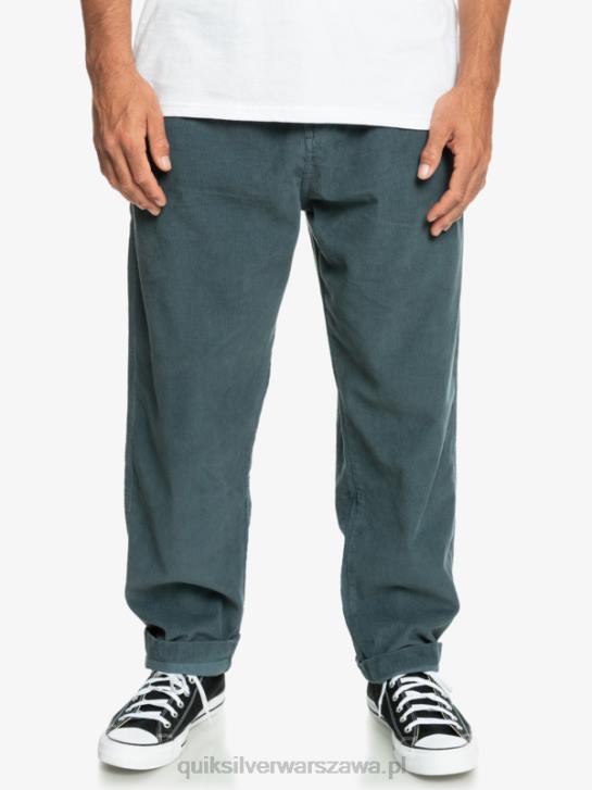 mężczyźni Quiksilver sztruksowe spodnie typu cruiser typu beach cruiser 4DBV921 ciemny łupek