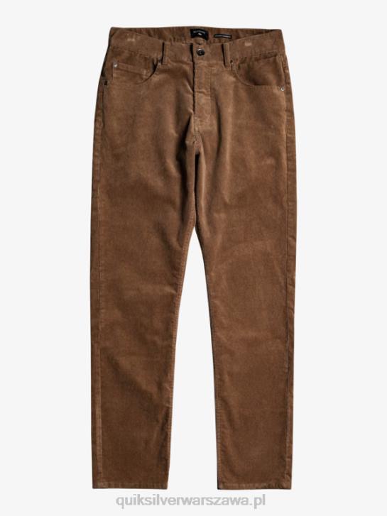 mężczyźni Quiksilver sztruksowe spodnie typu kracker 4DBV1547 chipsy czekoladowe
