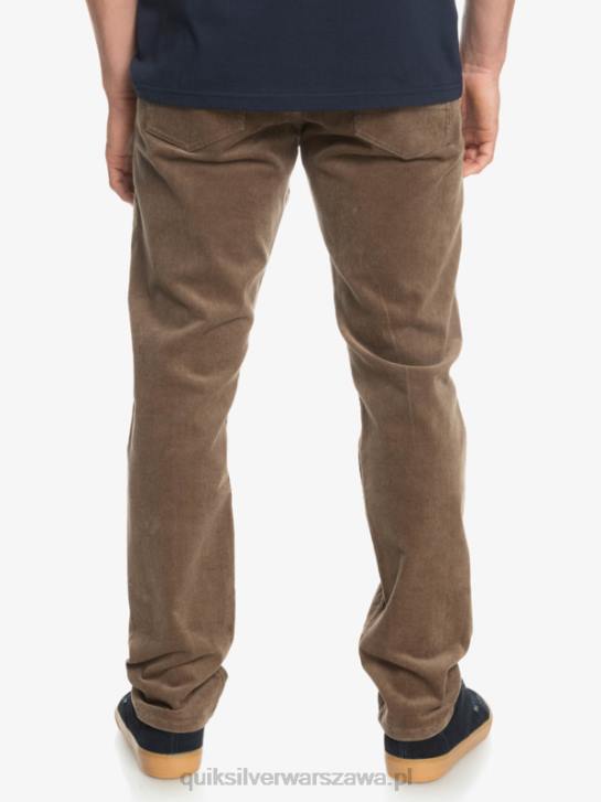 mężczyźni Quiksilver sztruksowe spodnie typu kracker 4DBV1547 chipsy czekoladowe