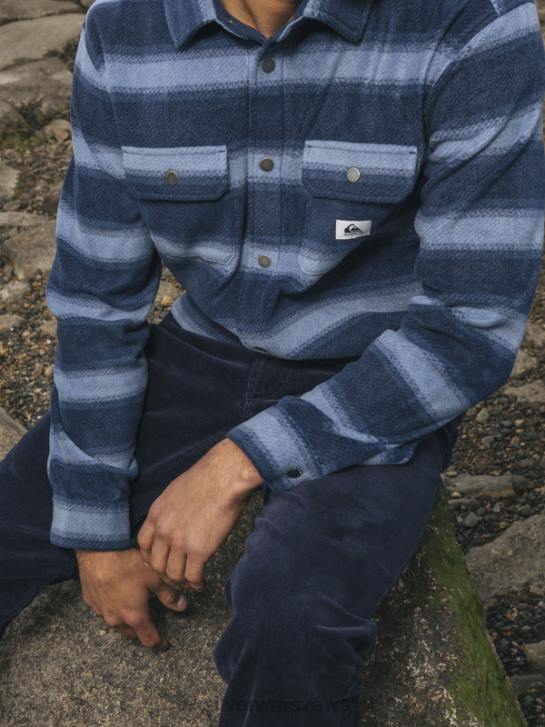mężczyźni Quiksilver sztruksowe spodnie typu kracker 4DBV1548 granatowa marynarka