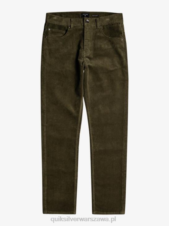 mężczyźni Quiksilver sztruksowe spodnie typu kracker 4DBV1549 liść winogronowy