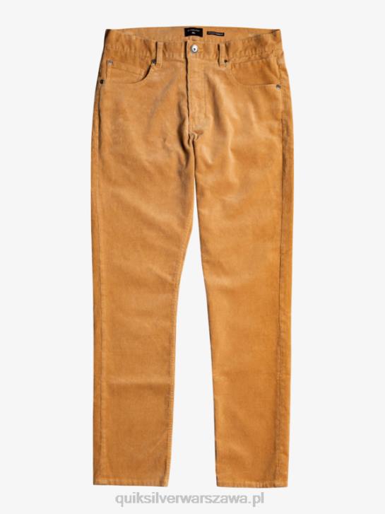 mężczyźni Quiksilver sztruksowe spodnie typu kracker 4DBV1550 plac
