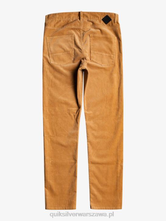 mężczyźni Quiksilver sztruksowe spodnie typu kracker 4DBV1550 plac