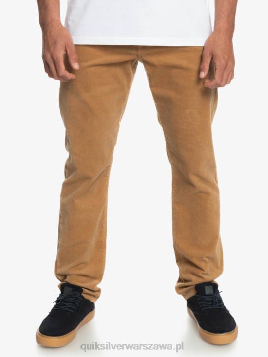 mężczyźni Quiksilver sztruksowe spodnie typu kracker 4DBV1550 plac