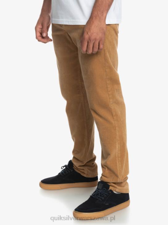 mężczyźni Quiksilver sztruksowe spodnie typu kracker 4DBV1550 plac