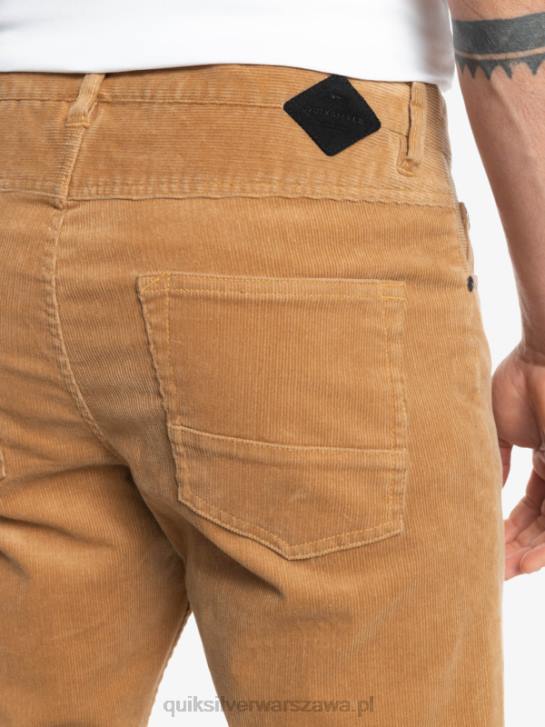 mężczyźni Quiksilver sztruksowe spodnie typu kracker 4DBV1550 plac