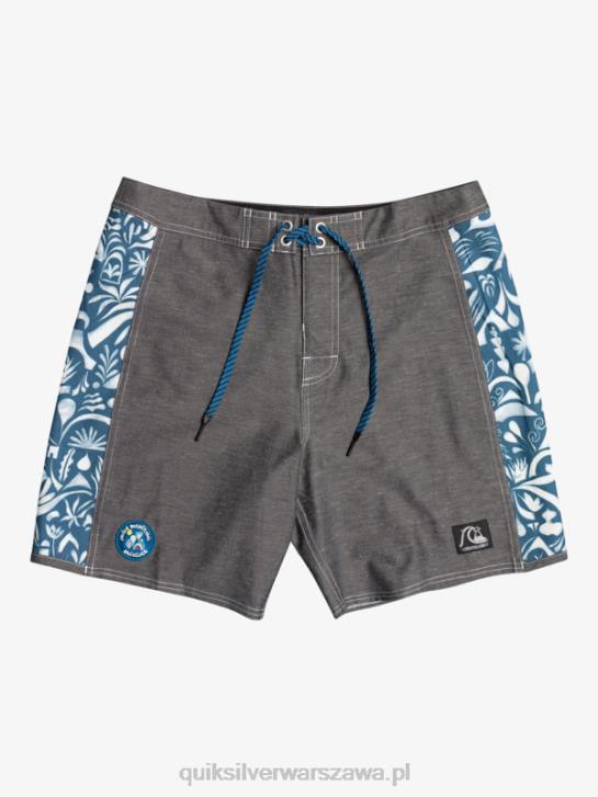 mężczyźni Quiksilver Hempstretch Original Arch Blank Canvas 18 Boardshortów 4DBV1823 Javier Mendizabal – czarny