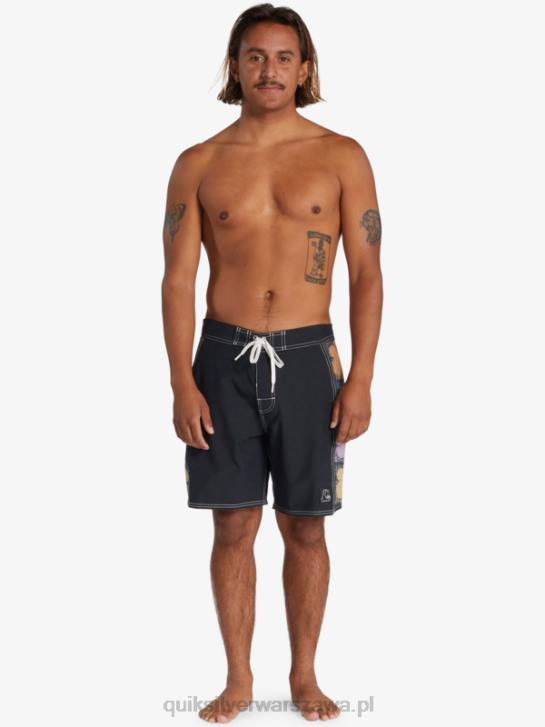 mężczyźni Quiksilver Oryginalne szorty marki Arch 18 4DBV1737 czarny