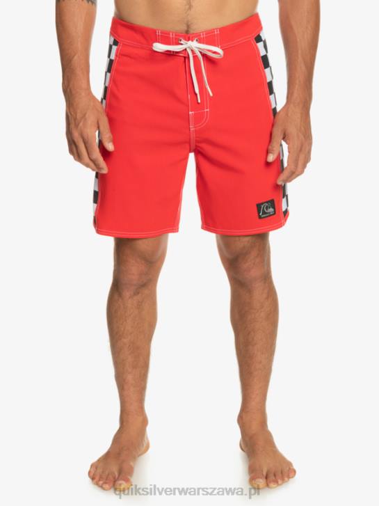 mężczyźni Quiksilver Oryginalne szorty marki Arch 18 4DBV176 czerwone ryzyko