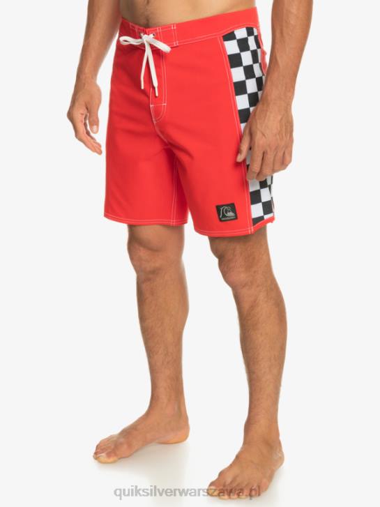 mężczyźni Quiksilver Oryginalne szorty marki Arch 18 4DBV176 czerwone ryzyko