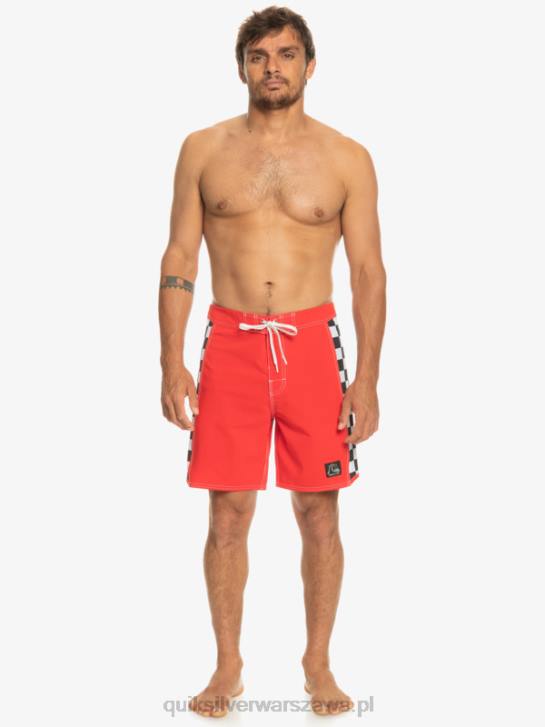 mężczyźni Quiksilver Oryginalne szorty marki Arch 18 4DBV176 czerwone ryzyko
