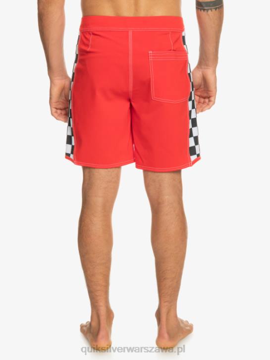 mężczyźni Quiksilver Oryginalne szorty marki Arch 18 4DBV176 czerwone ryzyko