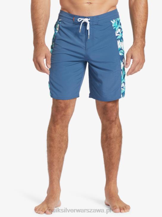 mężczyźni Quiksilver Spodenki na deskę Waterman Cliffside Solid 19 4DBV416 chorąży niebieski