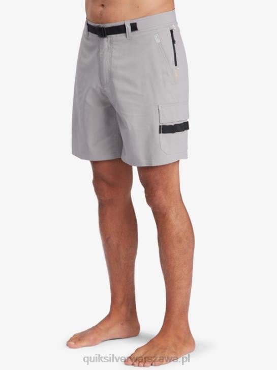 mężczyźni Quiksilver Waterman Azimuth Amphibian 18 szorty 4DBV789 wieża szara