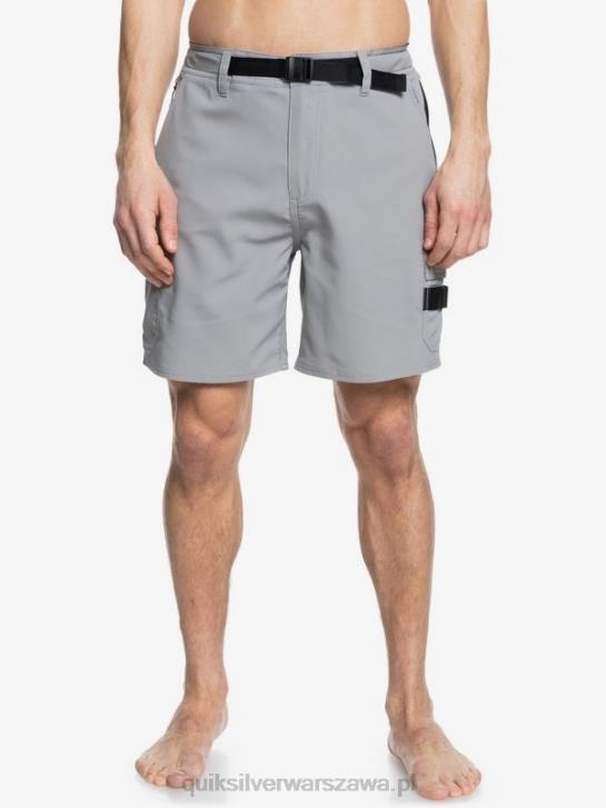 mężczyźni Quiksilver Waterman Azimuth Amphibian 18 szorty 4DBV789 wieża szara