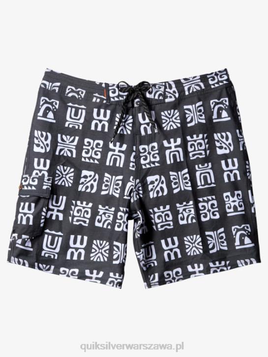 mężczyźni Quiksilver Waterman Channel Paddle 20 Boardshorty 4DBV640 czarne wiosło kanałowe bs