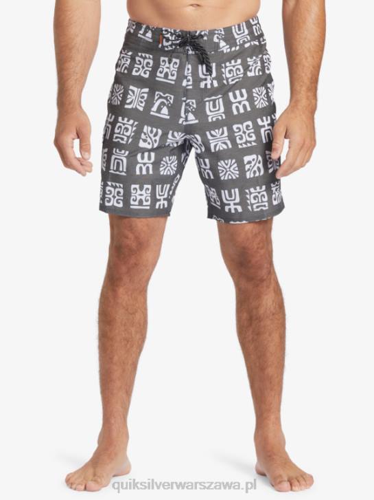 mężczyźni Quiksilver Waterman Channel Paddle 20 Boardshorty 4DBV640 czarne wiosło kanałowe bs