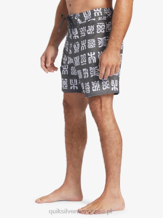 mężczyźni Quiksilver Waterman Channel Paddle 20 Boardshorty 4DBV640 czarne wiosło kanałowe bs