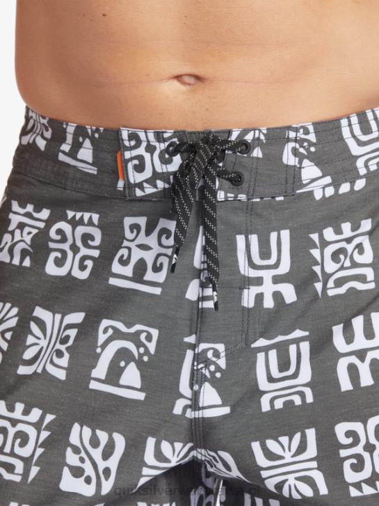 mężczyźni Quiksilver Waterman Channel Paddle 20 Boardshorty 4DBV640 czarne wiosło kanałowe bs