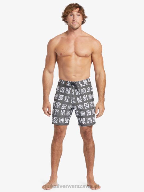 mężczyźni Quiksilver Waterman Channel Paddle 20 Boardshorty 4DBV640 czarne wiosło kanałowe bs